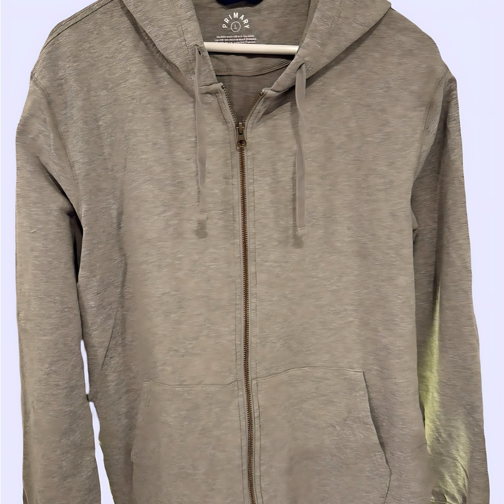 Primary Gray Zip-Up Hoodie